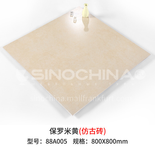 Modern minimalist gray antique brick living room dining room non-slip floor tiles-SKL88A005 800mm*800mm
